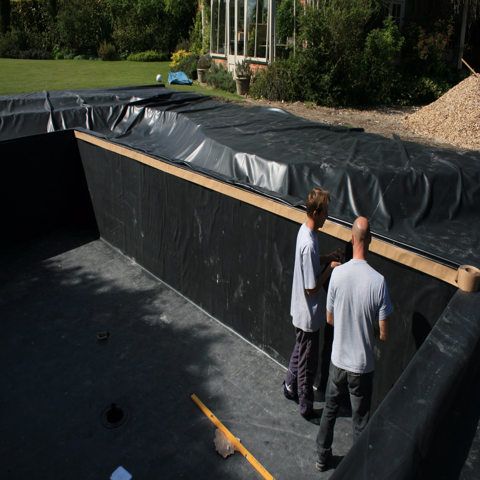 Butyl Pond Liner Tailored Box Weld Rubber & PVC Pond Liner Flexible Lining Products